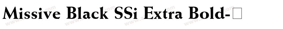 Missive Black SSi Extra Bold字体转换